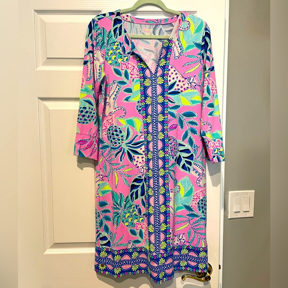 NWT LARGE Lilly Pulitzer Nadine Dress UPF 50+